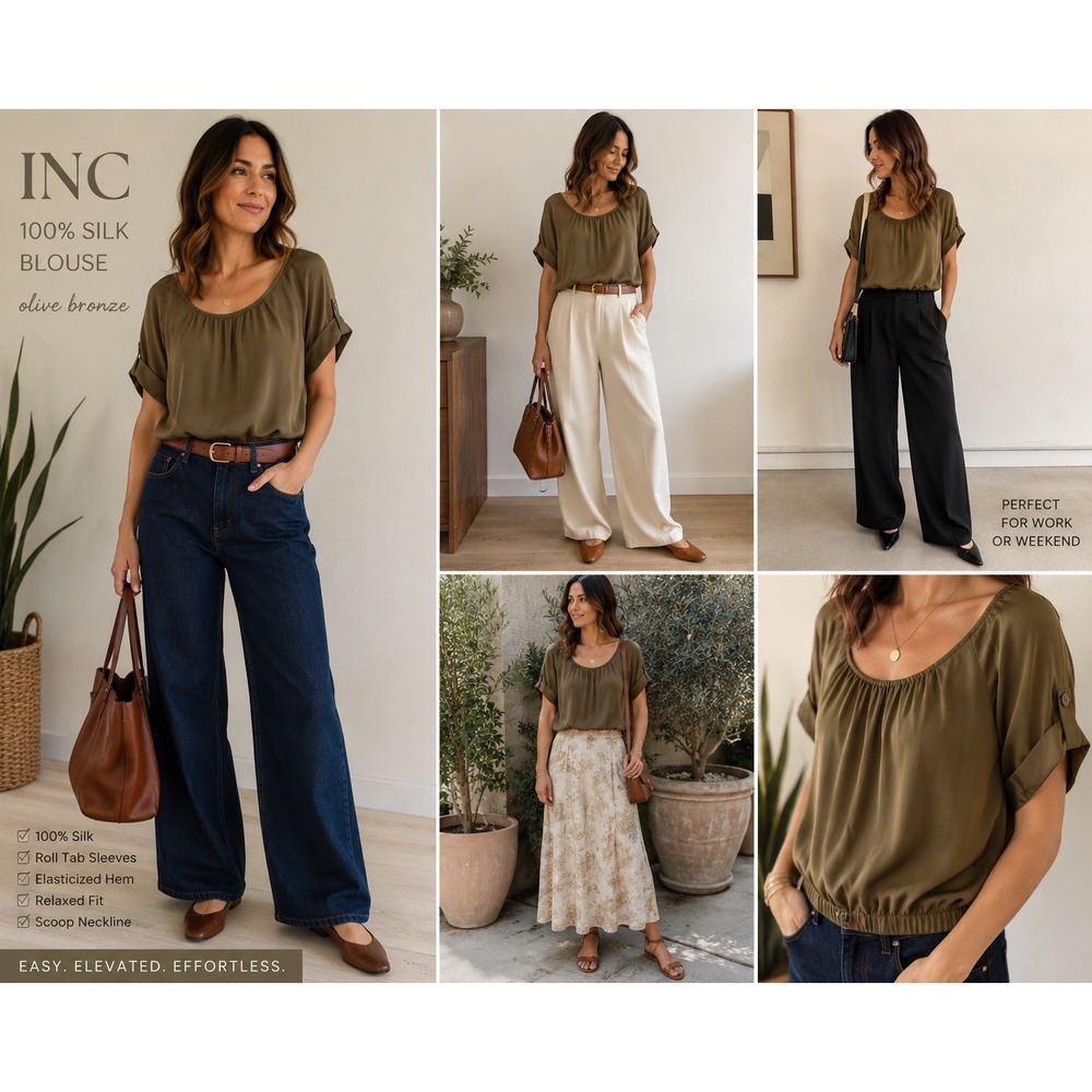 INC Silk Blouse‎